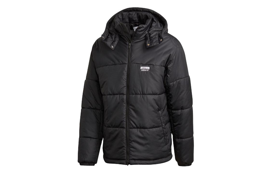Adidas Originals RYV Puffer Jackets Men s Black Detachable Hood Thickened Other ED8795 S