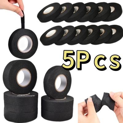 15M Automotive Wire Harness Cloth Tape 9/15/19mm Adhesive High Temp Fabric Tape for Car Electrical Wiring Harness Insulation