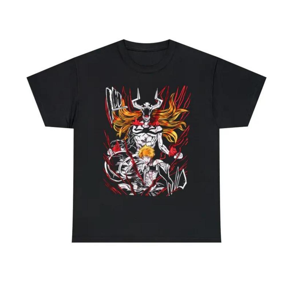 BLEACH Anime 2026 Summer New Mens Trend Tshirt 100Cotton Pattern Unisex Short Sleeve Harajuku Loose Leisure Y2K Quality Shirt