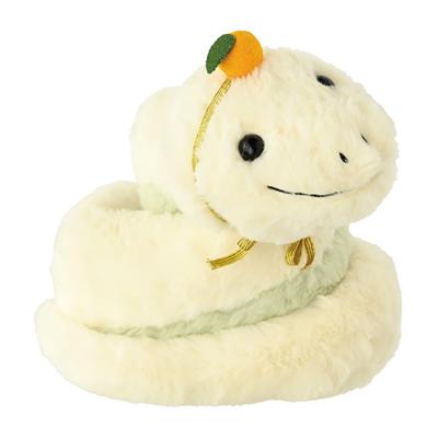 [2 Stück] HEADS Plüschtier 18 x 17 x 20 cm Grün 2025 Tierkreiszeichen Schlange Kuscheltier Schlangenschwanz HEADS DAS-MBQS