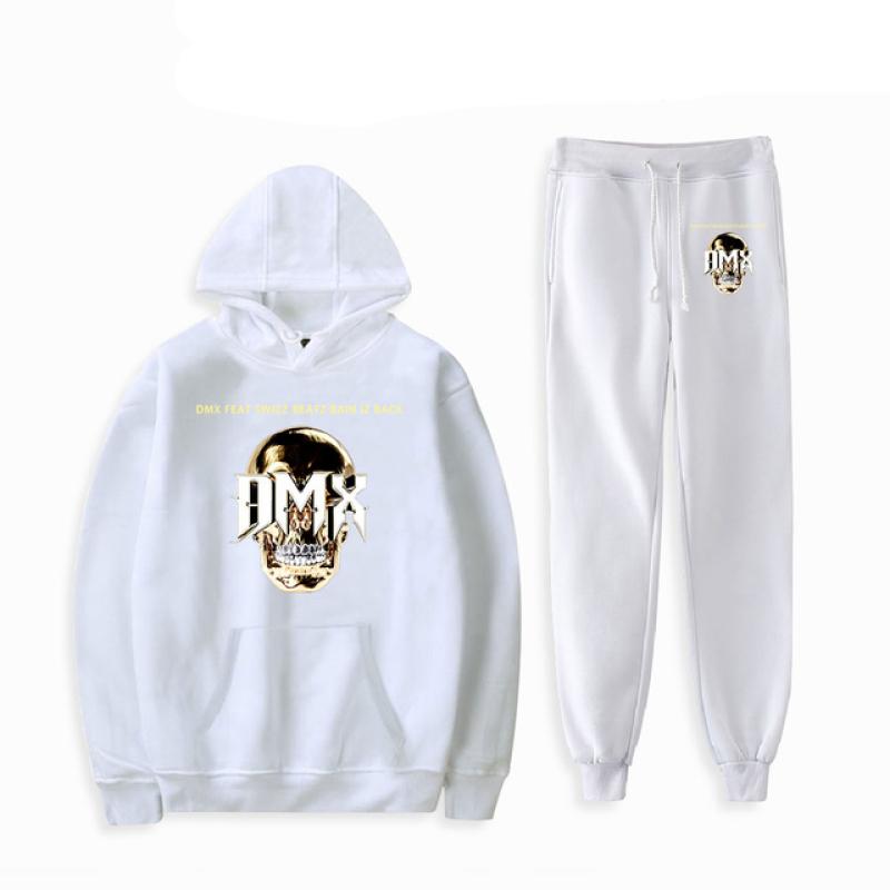American Rapper DMX Print Männer Frauen Sweatshirt Set Casual Hoodie Und Hosen 2 stücke Sets Übergroßen Trainingsanzug Mode Unisex Kleidung