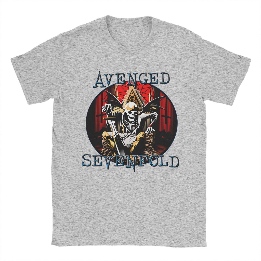 Unisexs TShirts Avenged Sevenfold Band Funny 100 Cotton Tee Shirt Short Sleeve T Shirts O Neck Clothes Printed