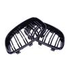 Car Glossy Black Grill Front Kidney Grille for BMW E81 E87 E82 E88 128I 130I 135I Selected 07-11 Dual Slats Double Line Grills