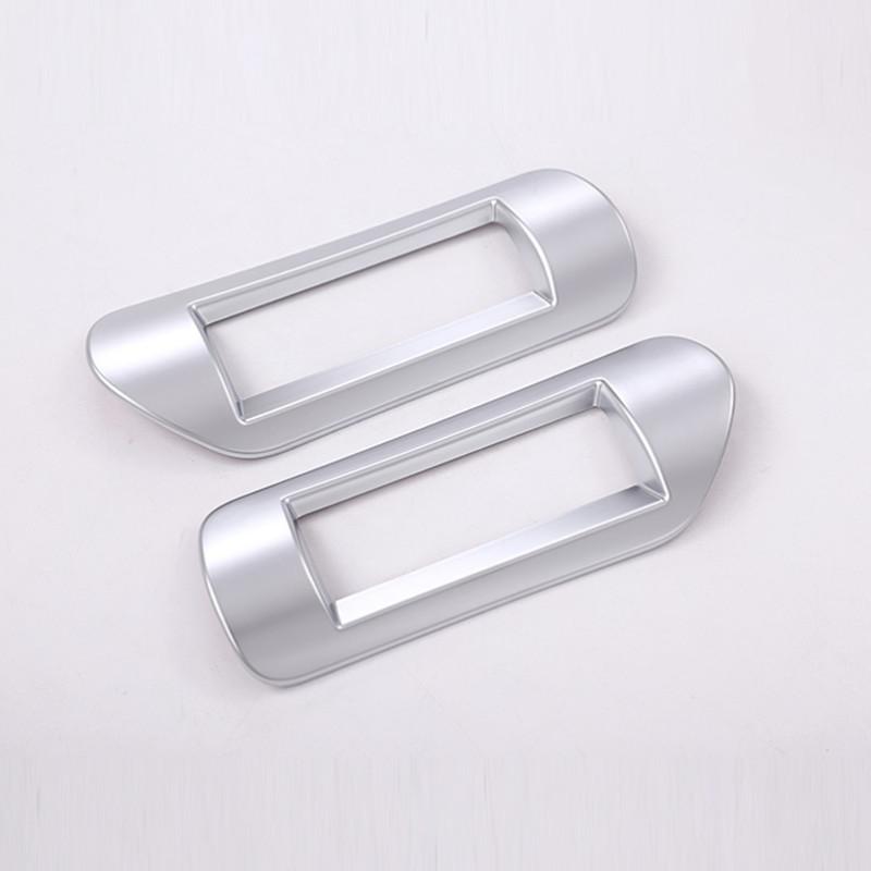 

Для Land Rover Discovery 5 L462 2017-АБС-хромированный автомобильный Стайлинг, внутренняя задняя задняя стойка AC, вентиляционное отверстие, рамка, отделка серебряный