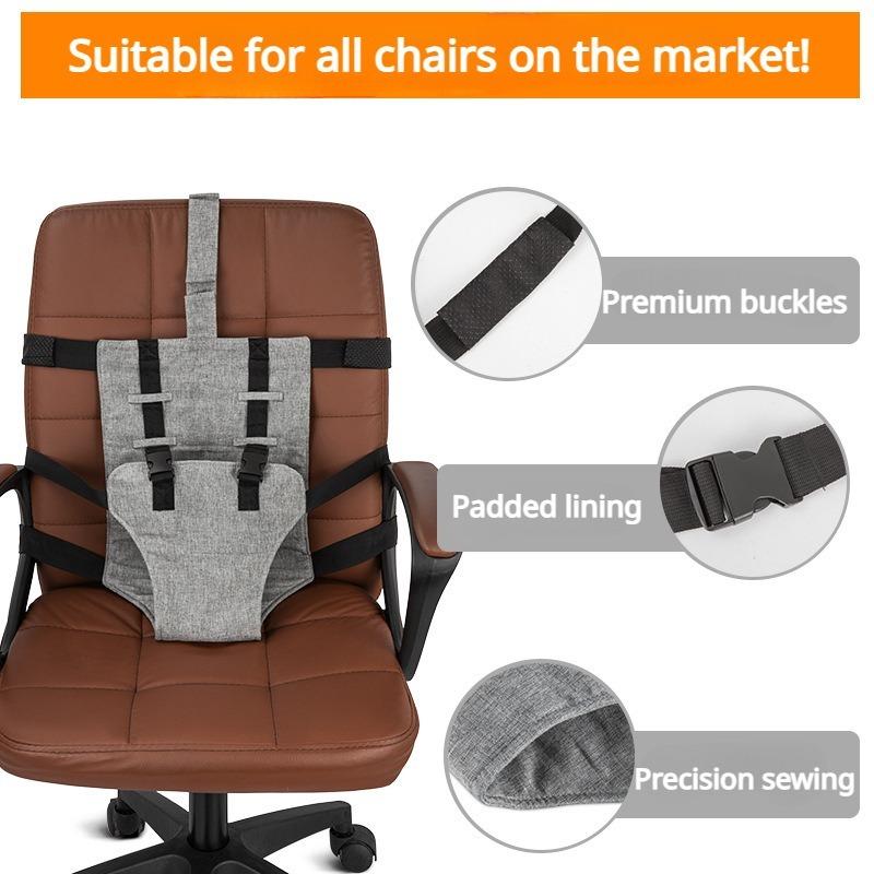 Przenośny składany pas bezpieczeństwa do krzesełka dla niemowląt Regulowany pasek do karmienia niemowląt Uniwersalne pasy bezpieczeństwa do krzesełka dla niemowląt