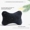2Pcs Adjustable Auto Head Neck Pillow Bound-Shaped Car Seat Support Waist Cushion Massage Neck Car Headrest
