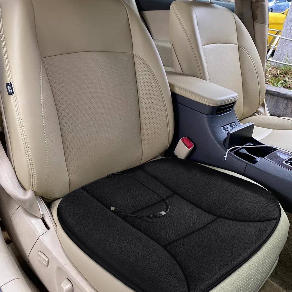 Coprisedili Riscaldati per Auto 12V Elettrici Ricaricabili USB Traspiranti Accessorio Auto Cuscino Riscaldato per Sedile per Inverno Veicolo SUV