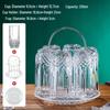 Shangqi Diamond Glassware Set with Rack and Tray