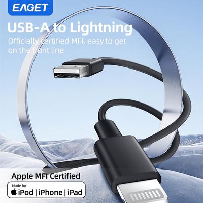 Apple MFi-zertifiziertes iPhone-Ladekabel, Lightning-auf-USB-Ladekabel, kompatibel mit iPhone 14/13/12/11 Pro/11/XS MAX/XR/8/7/6s Plus, iPad