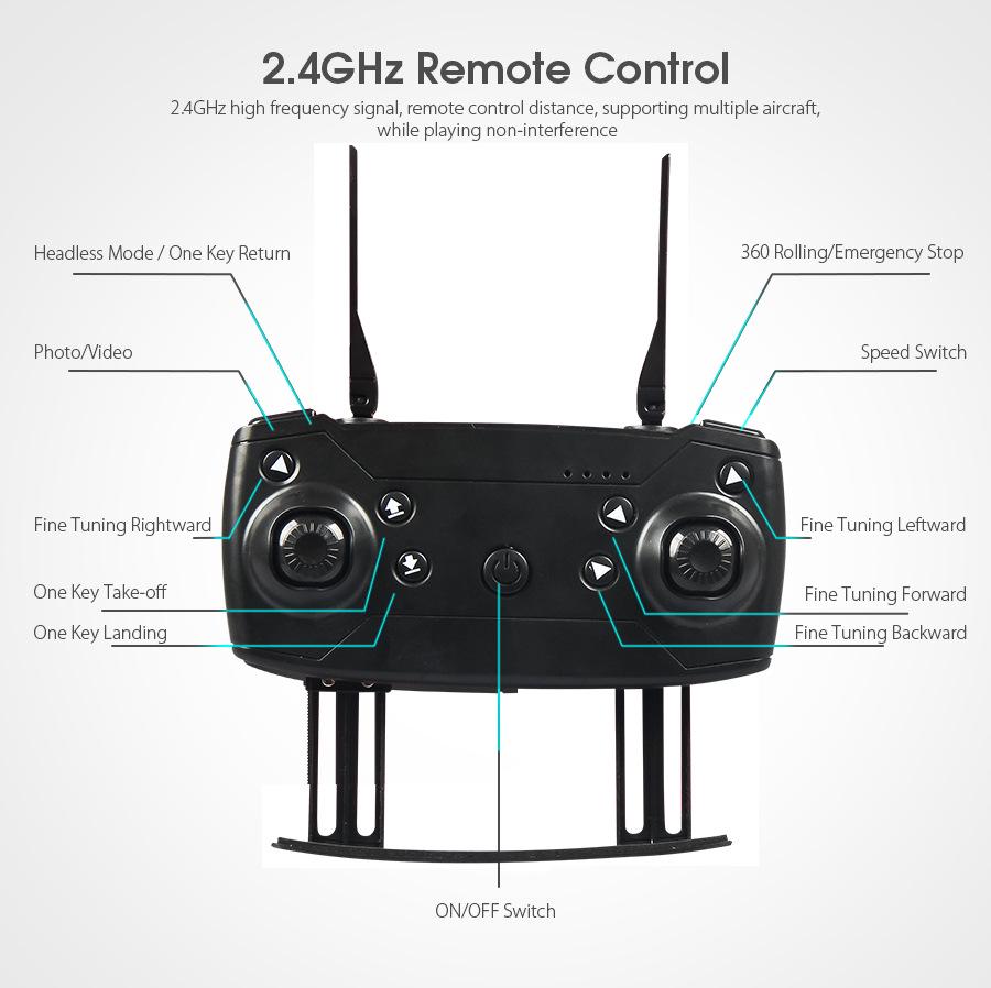 E58 Folding 4K HD Drone: Four-Axis WiFi Remote Control Aerial Toy