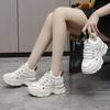 Korean version of dad shoes, women's travel shoes, little white shoes, heightened thick soles, simple and fashionable running shoes, not stinky, not