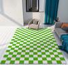 Color Checkerboard Plaid Carpet Moroccan Living Room Bedroom Rug Anti-skid Entry Door Mats Household Bedside Rugs Bay Window Mat