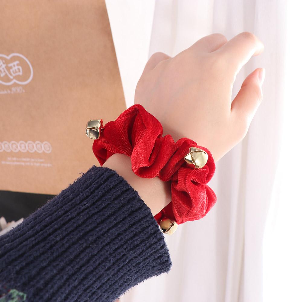 New Year Christmas Hair Rope Velvet Plush Women Hair Ring  Hair Accessories