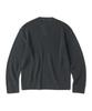 KNITTED Cotton Henley Neck Waffle Knit Charcoal