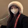 Winter Women Warm Ear Protecting Cap Fashionable And Versatile Knitted Cap Dual Purpose Crossbody Bag Hooded Cap