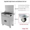 Movable Three-Layer Hand Cart: Multi-functional Auto Repair & Household Tool Box with Cabinet Door