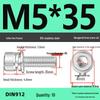 304 Stainless Steel Hex Socket Cap Screw with Washer - Sizes M3, M4, M5, M6, M8, M12