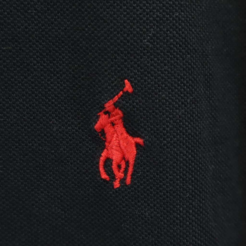 POLO RALPH LAUREN Short sleeve Classic fit Polo shirt M black Fawn Men's Used