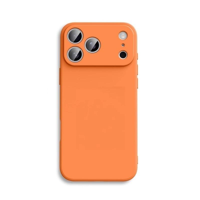 Suitable for iPhone 17 Promax full range Rubik's Cube straight edge liquid silicone phone case, all inclusive, precision hole phone case