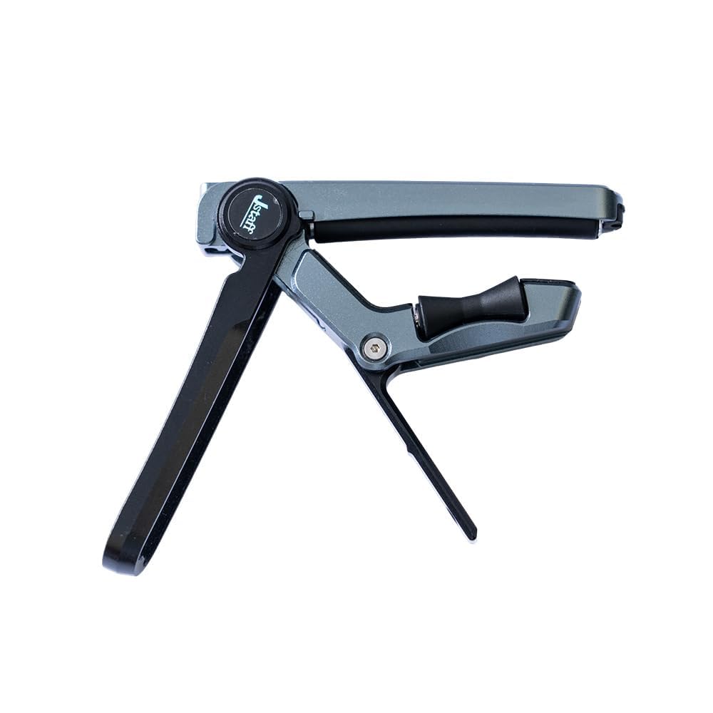 KIZAI S1 The Rolling a Sliding Guitar Capo with Key Change and Instantaneous Jstaff S1 1 Silent Capo, One-touch Movement. QYKJ-HDL-S1, Black, Piece,