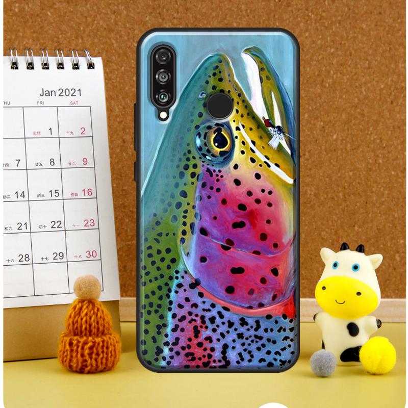 Brown Trout Fly Fishing For Huawei Nova Y72 Y70 Y91 Y90 Y60 Y61 Y73 3i 7i 8i 11i 12i 9 10 SE P20 P30 P40 Lite Case