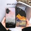 A Lush Forest of Leaves For iPhone 17 Air 16 E 15 Plus 14 Pro Max 13 12 Mini 11 5 6 7 8 Plus XR XS Max SE Black Glass Phone Case