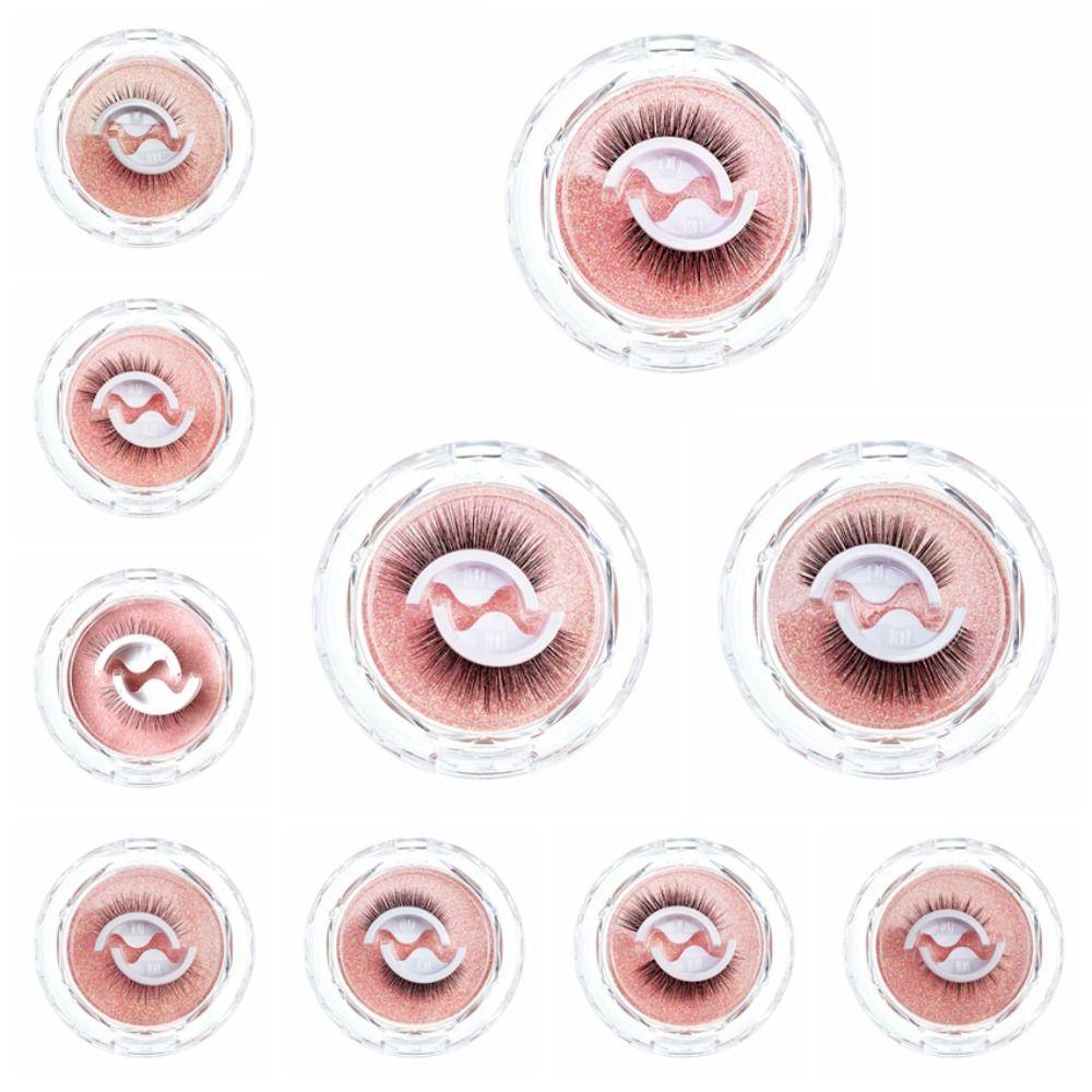 with Spare Tape Glue Free False Eyelashes Long Lasting False Eyelash Clusters  Makeup Tools