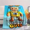1PC Stumble Guys Tumble Blanket, High Quality Comfortable for All Seasons, Home Decor, Warmth and Comfort