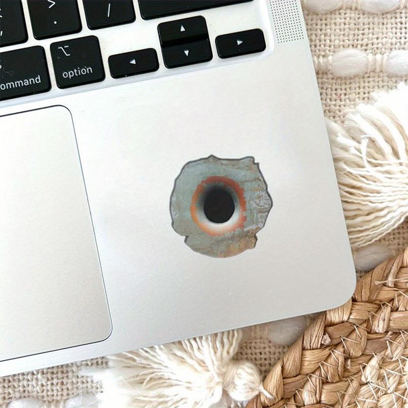 

2/4/6Pcs 3D Rusty Bullet Hole Motorcycle Stickers Waterproof Motorbike Fairing Fuel Tank Diy Car Window Body Durable Vinyl Decal as the picture