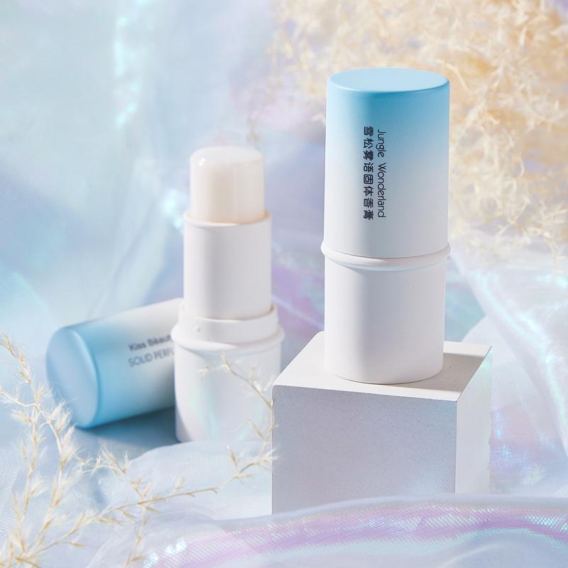 

Macaron color gradual change solid balm stick lasting fragrance