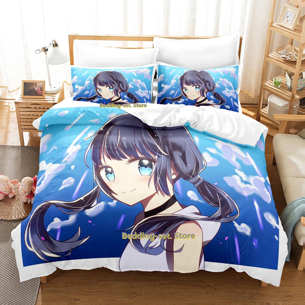 Weathering With You Bedding Set Single Twin Full Queen King Size Bed Set Adult Kid Bedroom Duvetcover Sets Anime Parure De Lit