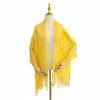 Fashion Tassel Patchwork Women Tulle Shawl Hollow V-Neck Cardigans Lace Scarf Shawl Multicolored Evening Prom Cape Cosplay
