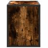 TV Stand Smoked Oak 80 x 31 x 39.5 cm Engineered Wood and Metal