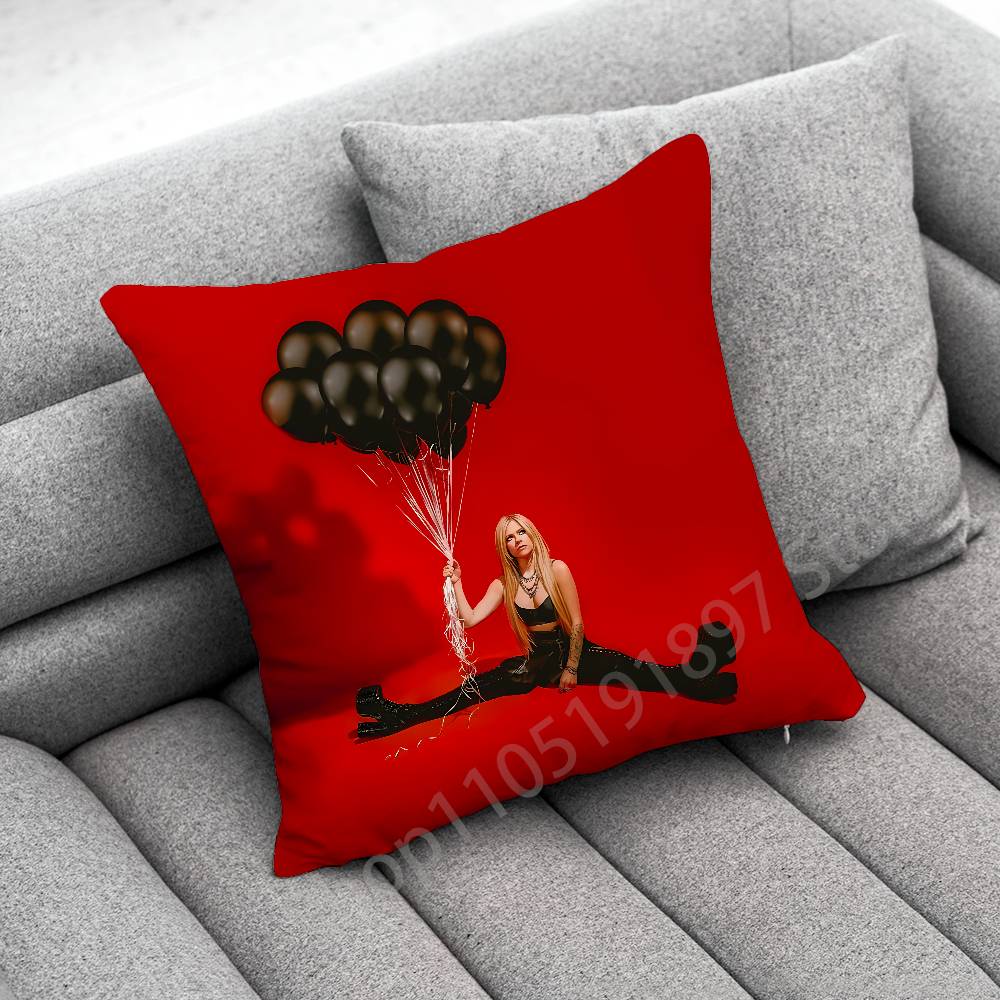 A-Avril L-Lavigne Canadian Singer Throw Pillow Case For 45*45Cm 40Cm 55Cm 50Cm 30Cm Square Car Pillowcase Shell