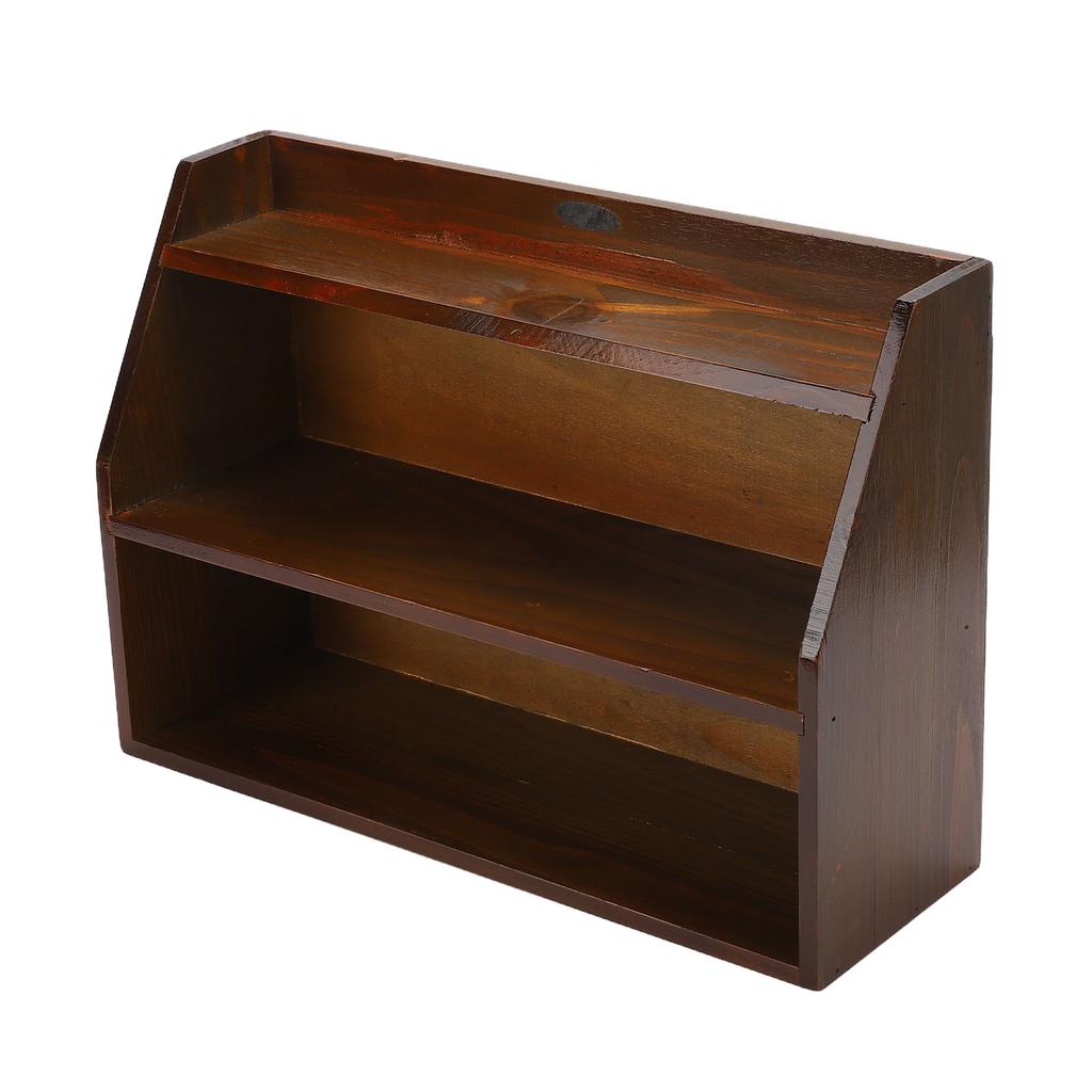  Wood Storage Rack Stable Minimalist Space Saving Wall Mounted Display Shelf for Teacups