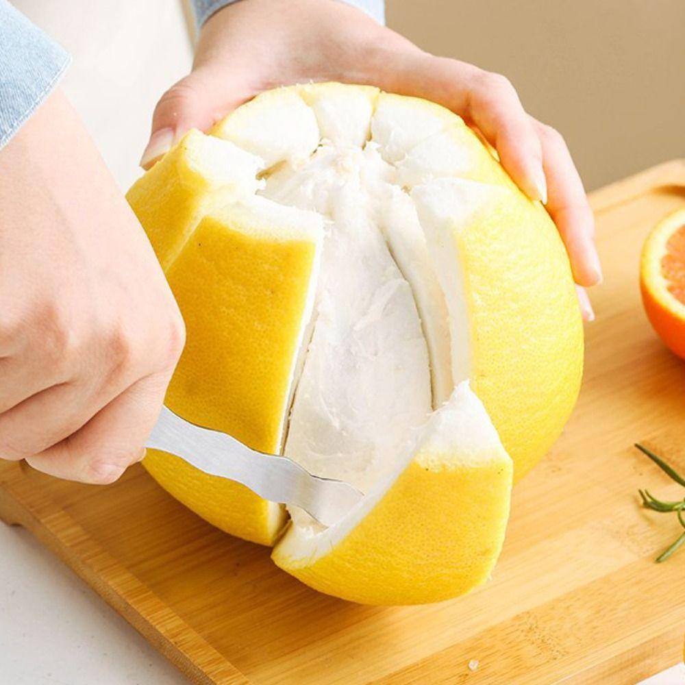 304 Stainless Steel Orange Peeler Rustproof Pomelo Peel Remover Portable Citrus Peeler  Lemon