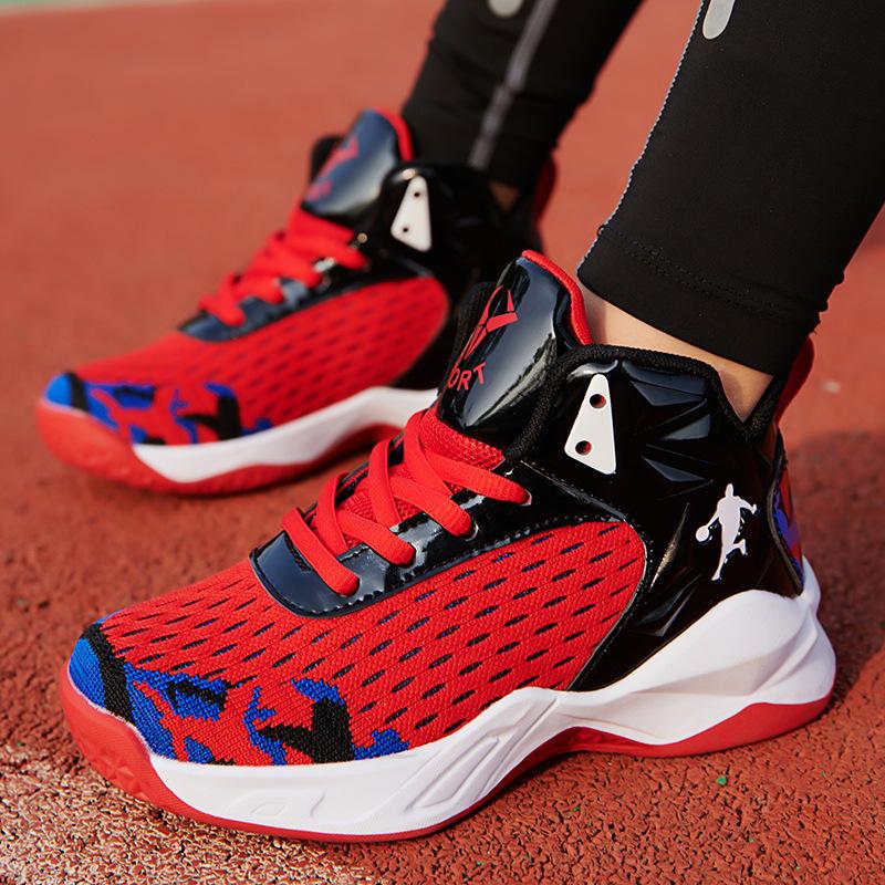 Boys mesh breathable basketball shoes Children's 2025 spring and summer new professional student sports training non-slip and wear-resistant
