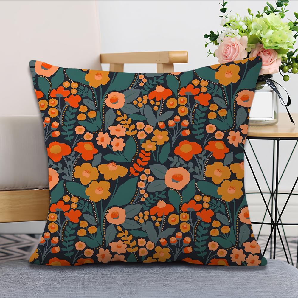 soft Comfortable Pillow Case for Sofa Living Room M-michelle P-parascandolo flowers Home office Decor Protective Covers