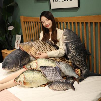 Creative Bream & Carp Plush Toy Pillow – Soft Comfort Doll for Kids