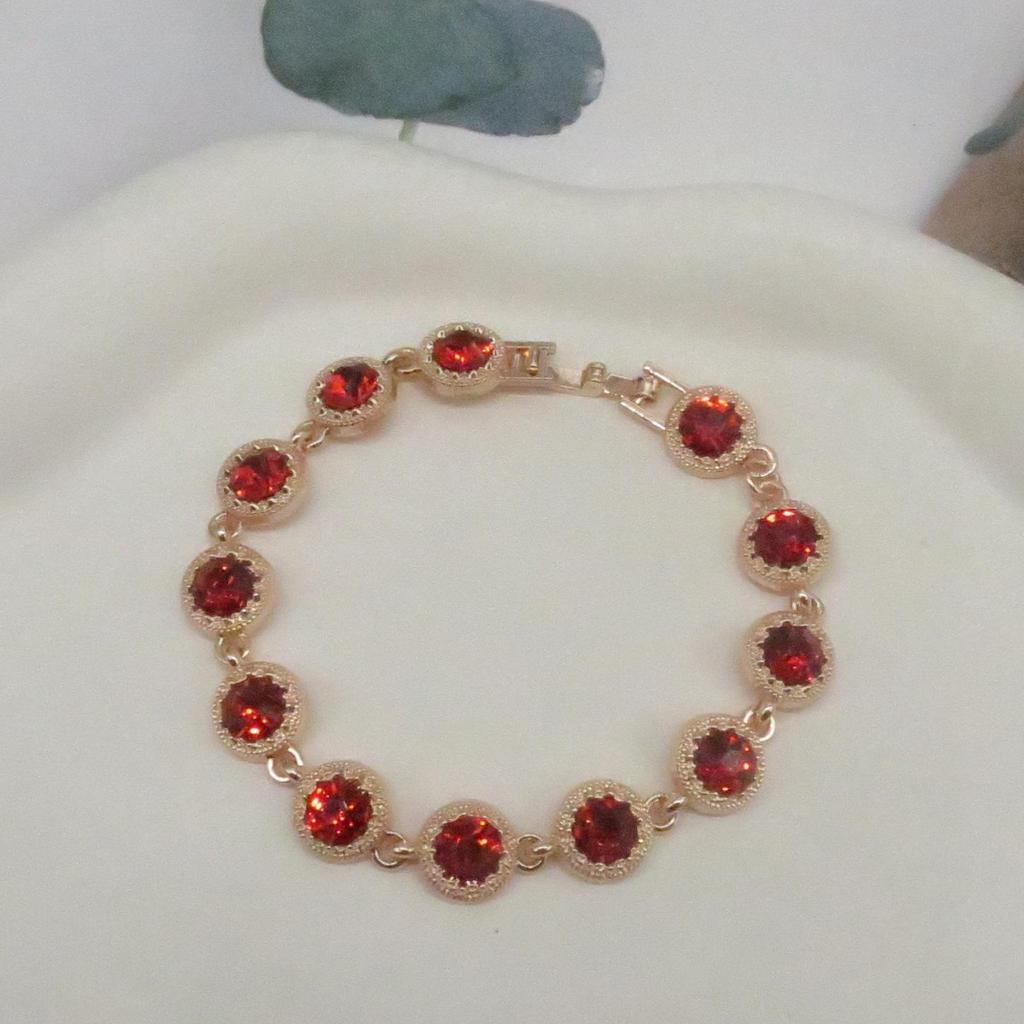 Elegantes buntes Strassarmband für Damen - Hochwertiger Edelstein Brautschmuck