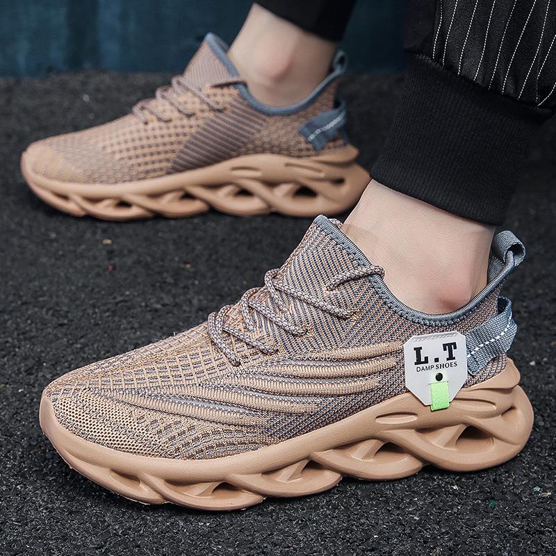 Men's Size 48 Lightweight Knitted Mesh Casual Shoes – Breathable and Ultra-Light Style