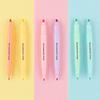 6PCS Cute Candy Color Highlighter Pen Stationery Double Headed Fluorescent Marker Pen Mark Pen Office School Supplies