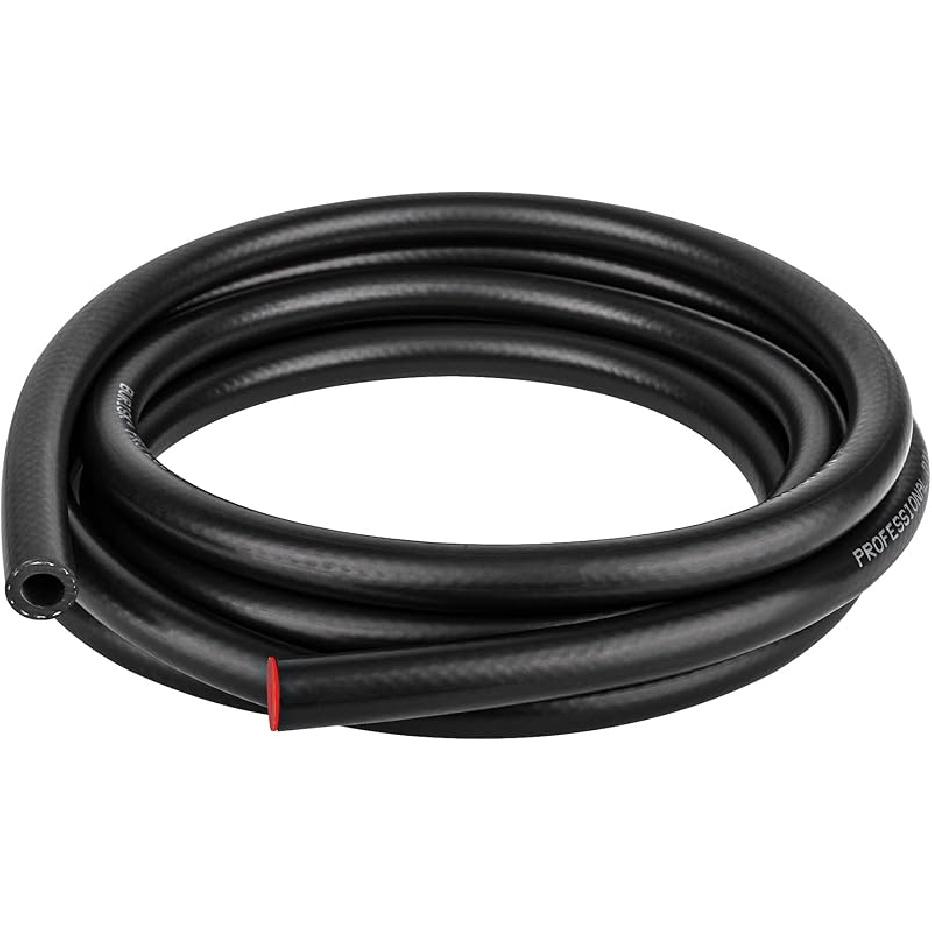 1/2 Inch (12Mm) ID Fuel Line Hose 10FT NBR Rubber Push Lock Hose High Pressure 300PSI For Automotive Fuel Systems Engines