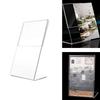 Durable Transparent Acrylic Display Stand 10cmx15cm Double Side Desk Photo Frame Ad Frame A6 Size Table Sign Holder Card Holders