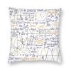 Mathematics Formulas Math Symbol Square Pillowcover Home Decor Science Physics Teacher Gift Cushions Throw Pillow Case for Sofa