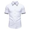 Men's Summer Shirt Homme Luxe Plaid Patchwork Color 2026 Formal Dress Man Social Business Shirts Tops De Fiesta Hawaiana Hombre