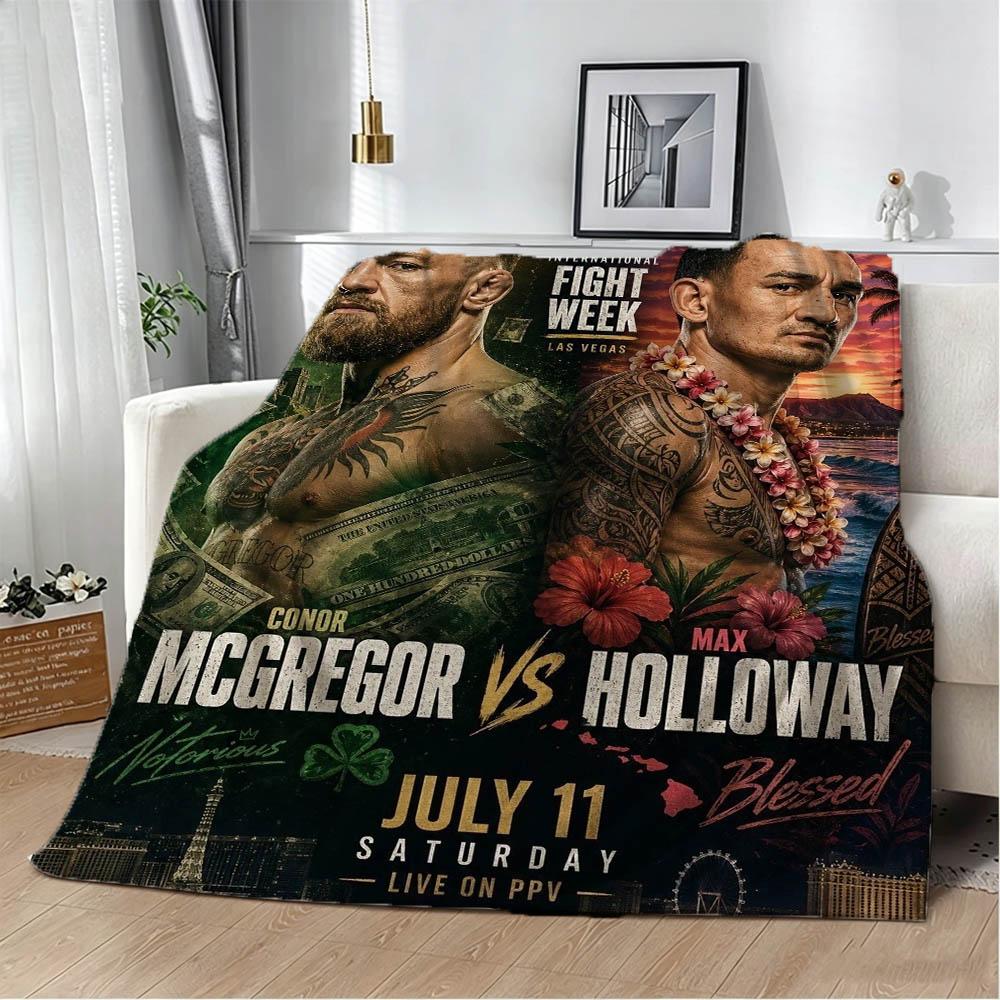 2026 U-Ultimate Fighting Championship C-Conor Flannel Blanket Soft Throw Blanket Art For Home Decor Bed Sofa Picnic Fans Gifts