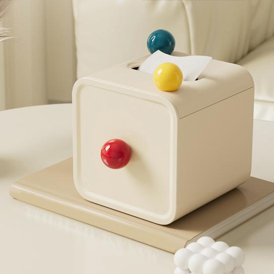 Hållare för toalettpappersrulle Box Skrivbordshållare för pappershanddukar Horisontell Vertikal Placering Pappershandduksdispenser för Kök Badrum Vardagsrum