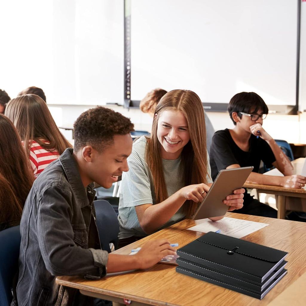 7 Pocket Expanding File Folder with Tab Erts, Accordian File Organizer Document Receipt Organizer, Accordion Folder File Keeper A4 Letter Size, for