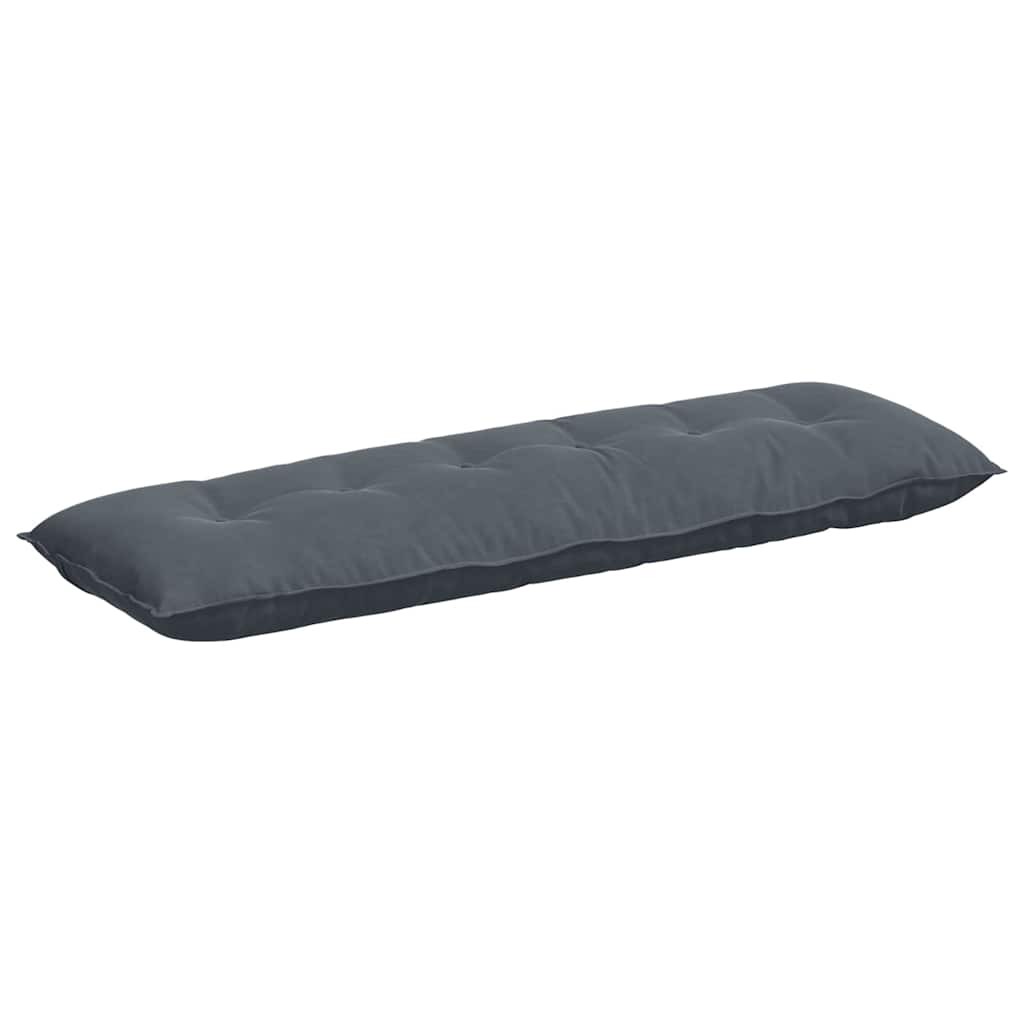 Back Cushion Dark Grey 160 X 50 Cm Cord Fabric
